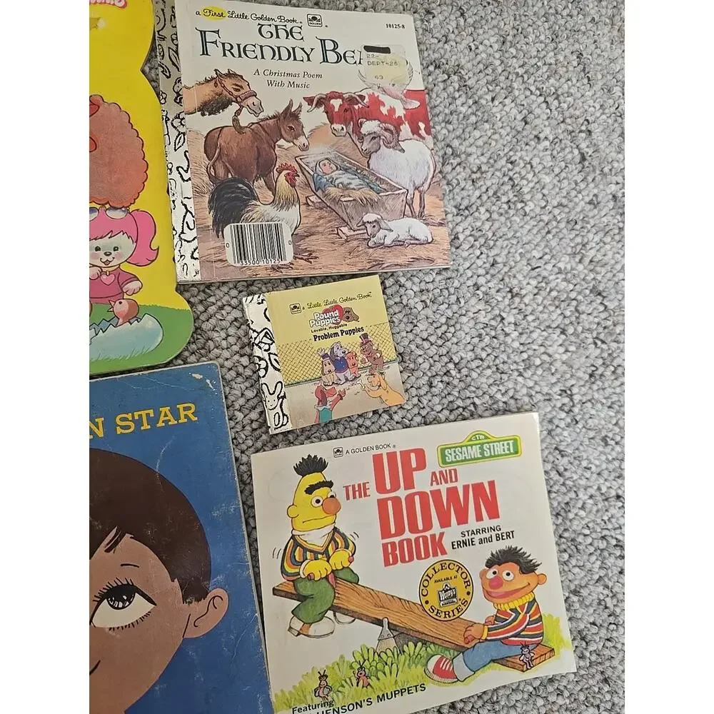 Lot of 7 Vintage 70s-80s Mixed Authors Sesame Street Paperback‎ Children's Books